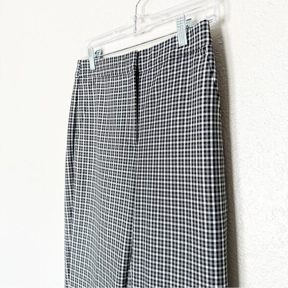 J. Crew Pants Women Pull-on Straight-leg Check Slim Fit Career Office Business 4 - Picture 3 of 7